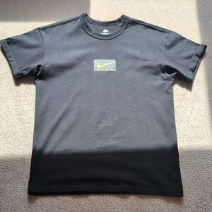 Nike Charcoal Tee with Yellow Emblem